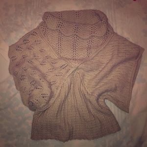 Anthropologie crochet knit sweater